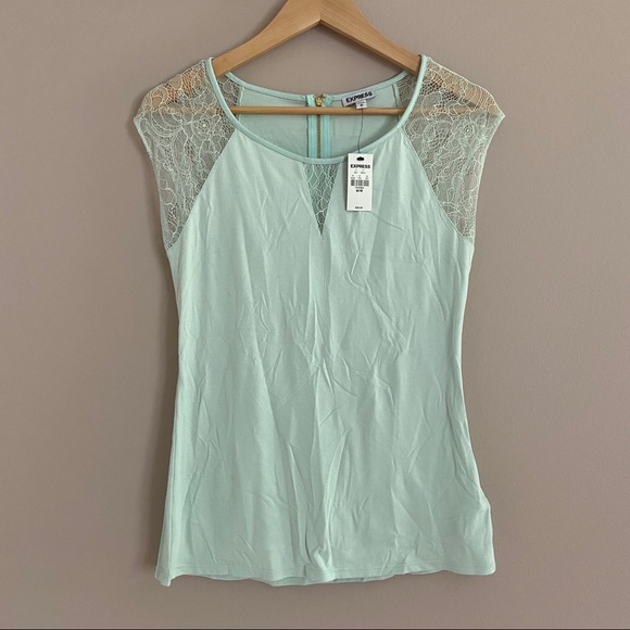 Express Tops - NWT Express Lace Sleeve Top